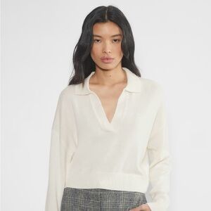 Wilfred Cream V-Neck Sweater